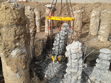 KP380A 둥근 구체적인 란 유압 더미 차단기, 더미 직경 600mm - 1800mm