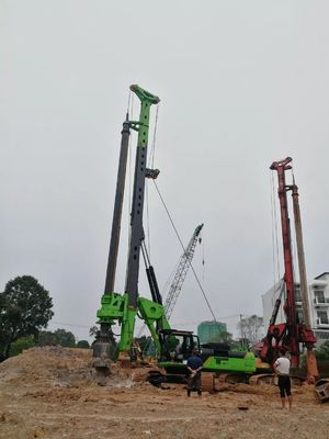 기초 유압 말뚝 박기 조작 직경 2500mm 깊이 54m