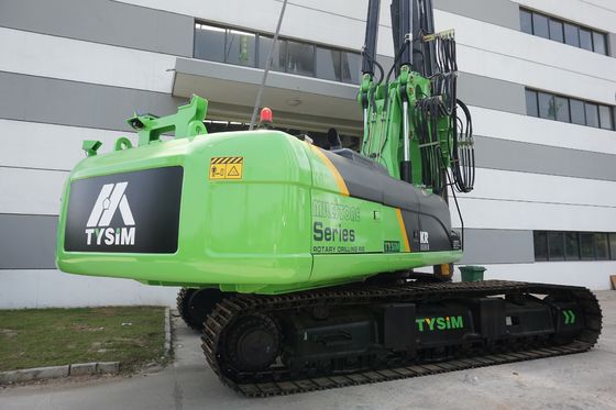 기계 TYSIM KR285C 맥스를 꿰뚫는 285 KN.M 80m 상호록킹 4 각추관 땅속으로 낸 구멍. 천공 직경 2500 밀리미터   깊이 80m