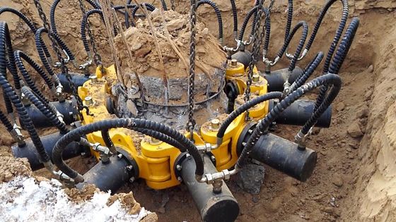 구체적인 KP380A 유압 더미 차단기 직경 600-1800mm 최대 막대 압력 360kN