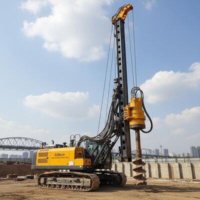320kN.m 토크 수압 회전 드릴링 리그 최대 깊이 54m 및 2500mm 드릴링 지름