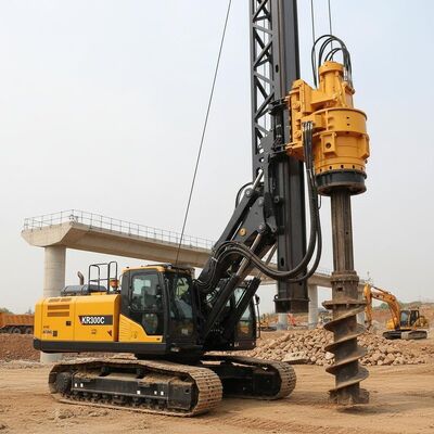 KR300C 수압 회전 뚫기 리그 54m 파리 깊이 2500mm 지름 및 320kN.m 토크 대용량 프로젝트